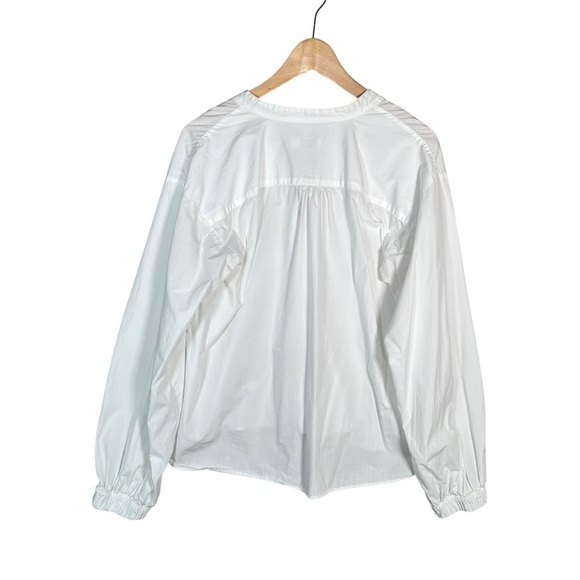 CLOSED Monochrome V-Neck Poplin Blouse - Picture 7 of 9